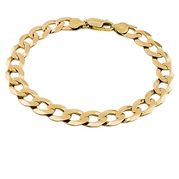 9ct gold 14.7g 9 inch curb Bracelet